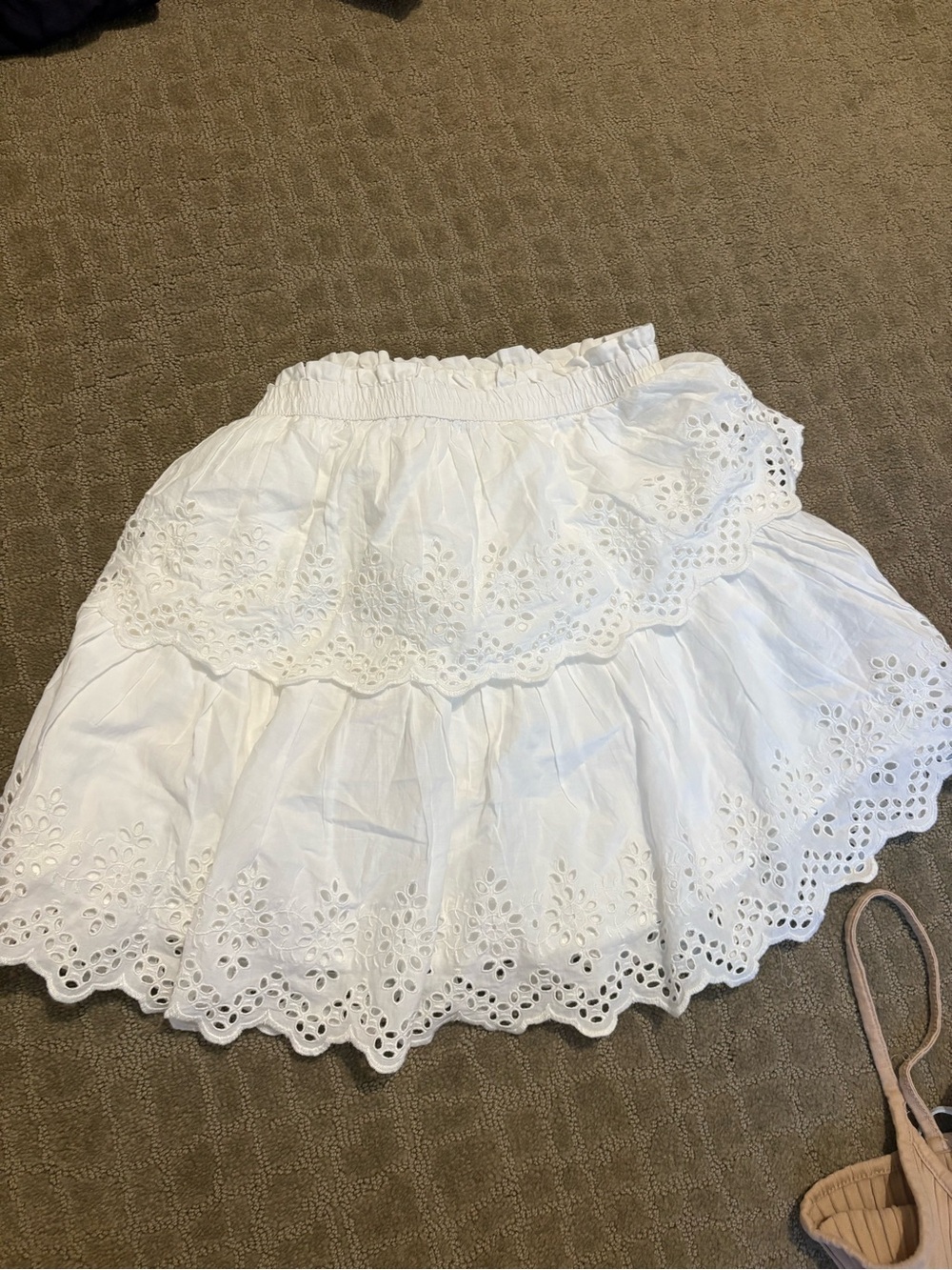 GAP White layered skirt